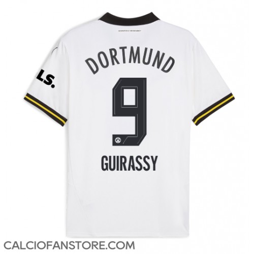 Maglia Calcio Borussia Dortmund Serhou Guirassy #9 Terza Divisa 2024-25 Manica Corta